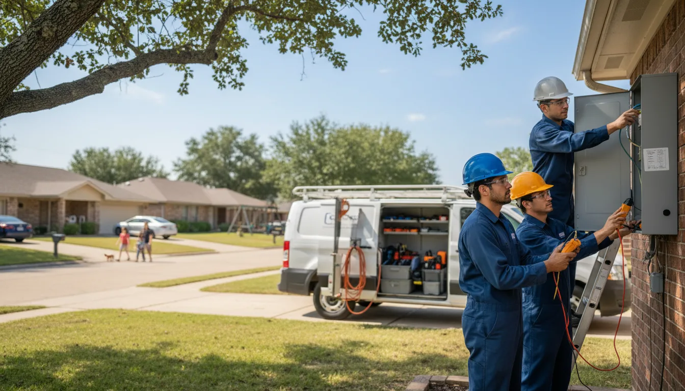 Certified electrician providing emergency electrical services in Henry, IL
